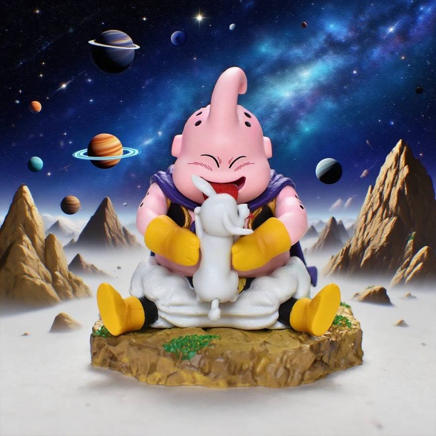 8cm Dragon Ball Majin Buu Anime Figures Q Version Figurine P