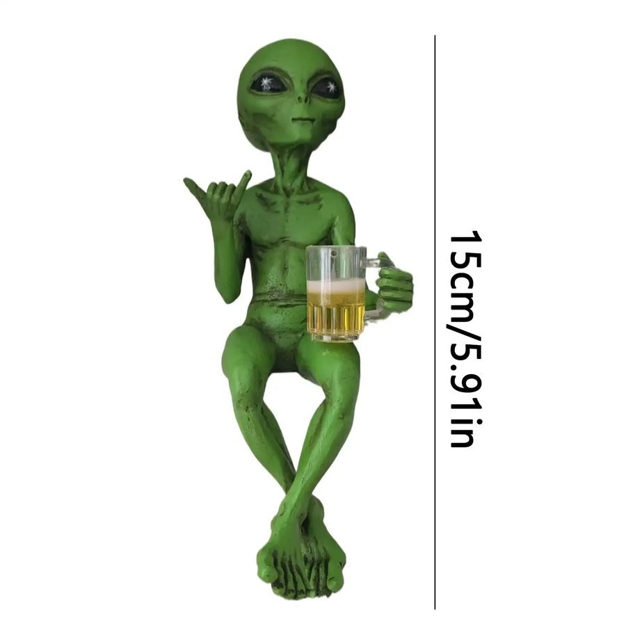 Funny Alien Garden Statue