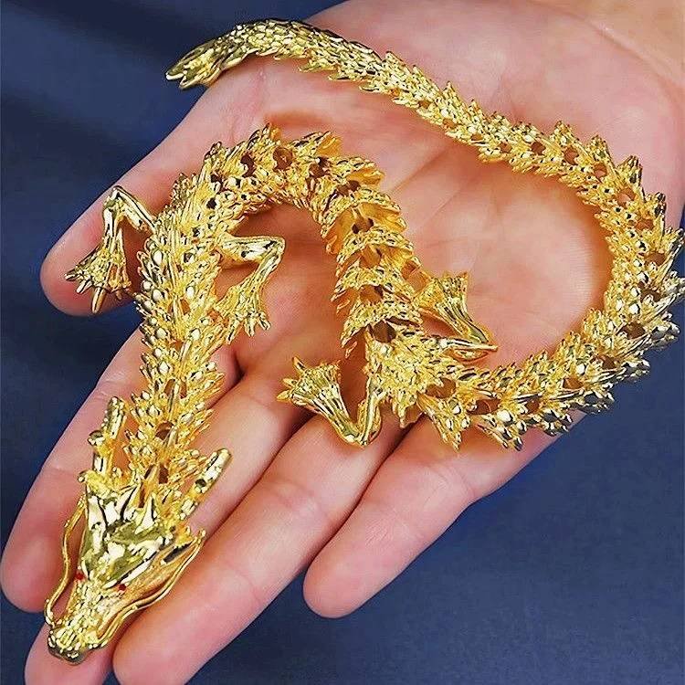 Ignis, the Golden Dragon Garden Animal
