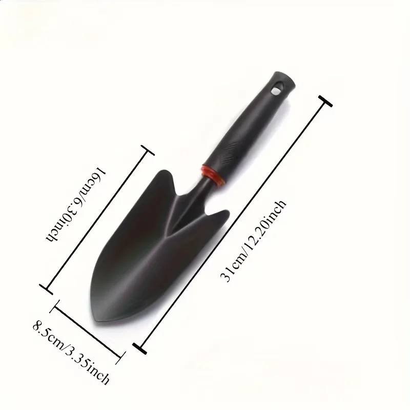 Metal Garden Trowel with Ergonomic Black Handle and Orange T